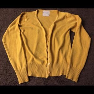 Mustard Yellow Knit Papaya Cardigan